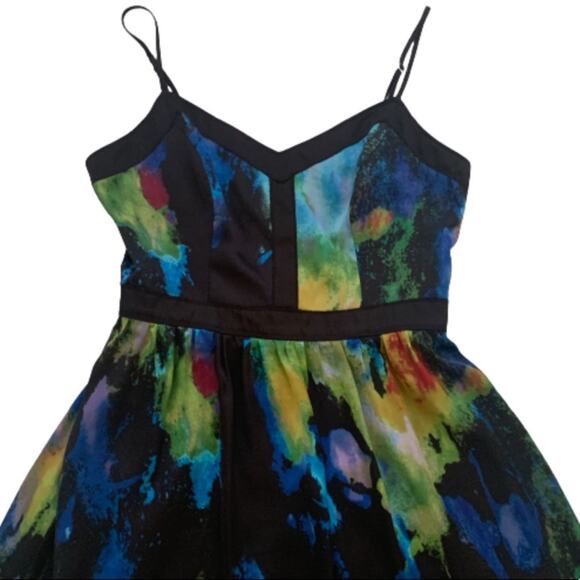 Matty M Dress Multicolor Abstract Print Sleeveless Mini Dress Size Small - Picture 8 of 13